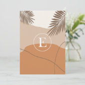 Invitation E - Lettre monographie initiale E Conception abstr (Debout devant)