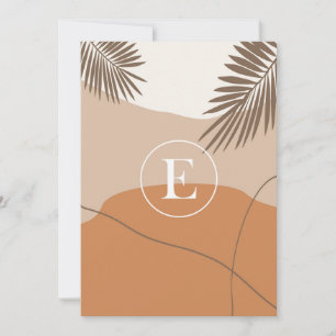 Invitation E - Lettre monographie initiale E Conception abstr