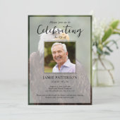 Invitation Eagle Bird, Celebration of Life, Funeral Photo (Debout devant)