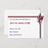 Invitation Eagle et style d'illustration de Tatoo de drapeau (Devant / Derrière)