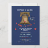Invitation Eagle & Liberty Bell US 250th Anniversary Blue (Dos)