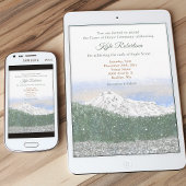 Invitation Eagle Scout, Court of Honor, Mt. Rainier