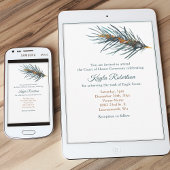 Invitation Eagle Scout, Court of Honor, Pine Needles