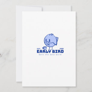 Invitation Early Bird Obtient le ver Java Matin joe T-Shirt