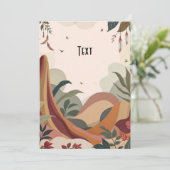 Invitation Earthy Escape (Debout devant)