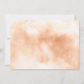 Invitation Earthy Floral Garden Boho Citrouille Fête des mari (Dos)