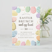 Invitation Easter Brunch and Egg Hunt Easter Holiday (Debout devant)