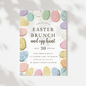 Invitation Easter Brunch and Egg Hunt Easter Holiday
