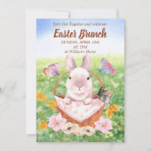 Invitation Easter Brunch Bunny  (Devant)