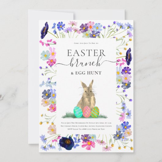 Invitation Easter Brunch & Egg Hunt (Devant)
