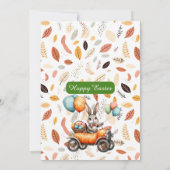 Invitation Easter Brunch & Egg Hunt | Spring Bunny Carrot Car (Dos)