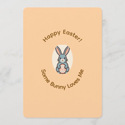 Invitation Easter Bunny Image Frame (Dos)