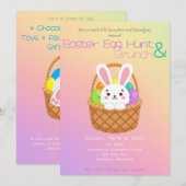 Invitation Easter Egg Hunt and Brunch (Devant / Derrière)