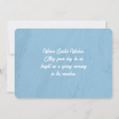 Invitation Easter Egg Hunt Brunch Hop on Over Bunny blue - (Dos)