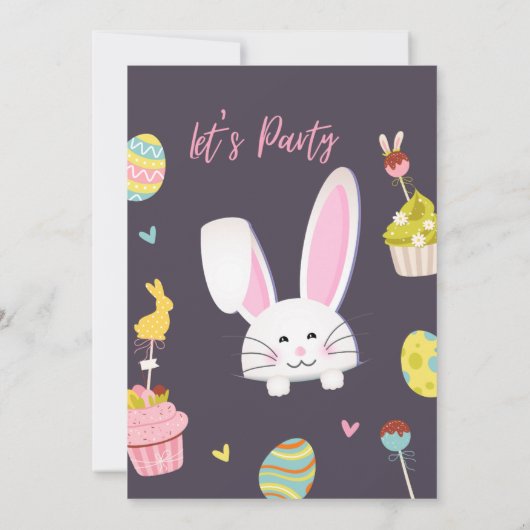 Invitation Easter Egg Hunt Invitation, Easter Bunny Invit (Dos)