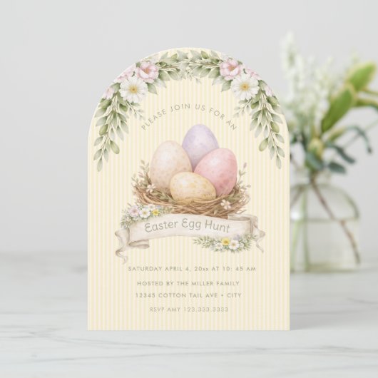 Invitation Easter Egg Nest | Easter Egg Hunt (Debout devant)