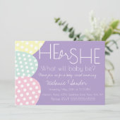 Invitation Easter He or She Baby Reveal Baby Shower (Debout devant)