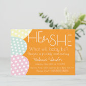 Invitation Easter He or She Baby Reveal Baby Shower (Debout devant)