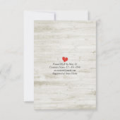 Invitation EAT Boire et être marié Rustique Floral Mariage lé (Dos)