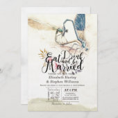 Invitation EAT Drink Be Marié Mariage Dragonfly Mating Love (Devant / Derrière)