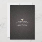Invitation EAT Drink Be Marié Mariage Gold Pineapple Couple (Dos)