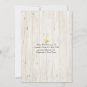 Invitation EAT Drink Be Marié Mariage Gold Pineapple Couple (Dos)