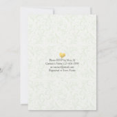 Invitation EAT Drink Be Marié Mariage Gold Pineapple Couple (Dos)