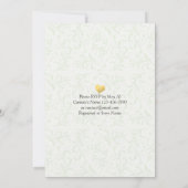Invitation EAT Drink Be Marié Mariage Gold Pineapple Couple (Dos)