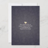 Invitation EAT Drink Be Marié Mariage Gold Pineapple Couple (Dos)