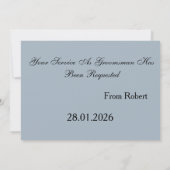 Invitation Eat Drink & Suitup Gold Serez-vous mon meilleur (Dos)