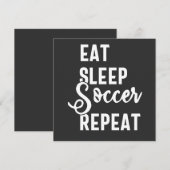 Invitation eat sleep soccer repeat (Devant / Derrière)