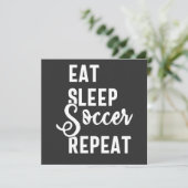Invitation eat sleep soccer repeat (Debout devant)