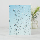 Invitation Eau avec bulles (Debout devant)