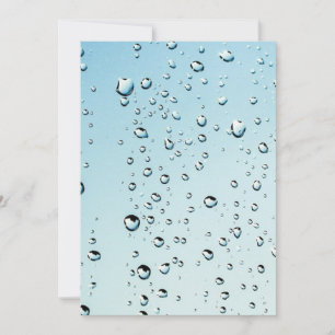 Invitation Eau avec bulles