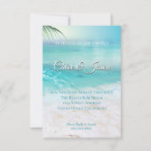 Invitation EAU DE L'OCÉAN ÉPARGNANTE Douche de couple (Dos)