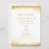 Invitation Eau de moutarde dorée de Dijon moderne pour douche (Devant)