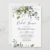 Invitation Eau-forte Eucalyptus Verdure Mariage Shower (Devant)