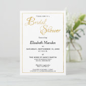 Invitation Eau Multiple Écriture Élégante Cadeau de Mariage e (Debout devant)