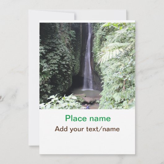 Invitation eau océan plage photo ajouter nom texte place été (Devant)