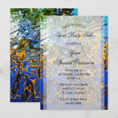 Invitation © Eau réfléchissante ondulations Art abstrait (Devant / Derrière)