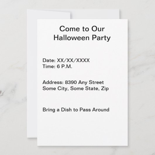 Invitation Eau, Souris, Cauldron, Photo Ajouter aux cadres (Dos)