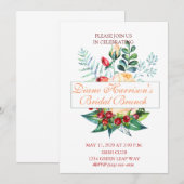 Invitation Eaux roses et Berry (Devant / Derrière)