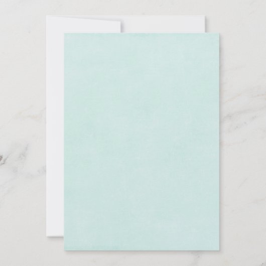 Invitation Eaux tranquilles Lac Plage Océan Vert Mariage (Dos)