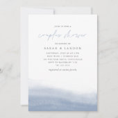 Invitation Ebb Tide Aquarelle Côtière Couples Douche (Devant)