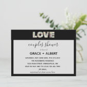 Invitation Ebony Vanilla fraise Hydrangeas Couples Douche (Debout devant)