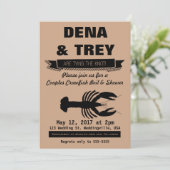 Invitation Ébullition Inviation, wedding shower d'écrevisses (Debout devant)