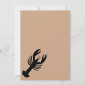 Invitation Ébullition Inviation, wedding shower d'écrevisses (Dos)