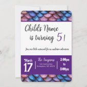 Invitation Écaille de Sirène (Dos)