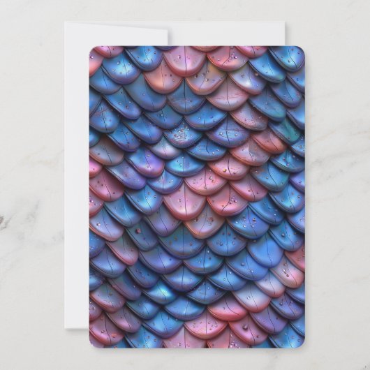 Invitation Écailles de Sirène (Devant)