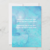 Invitation Écailles de Sirène de Mer à l'aquarelle (Dos)